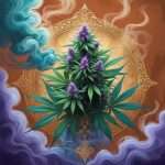 ganja express a marijuana plant with purple flowers
